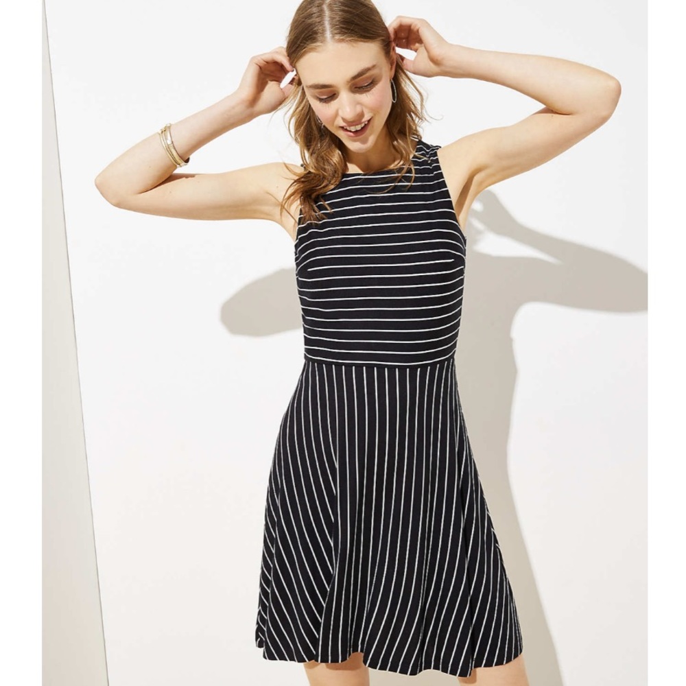 Loft Back Twist Dress
